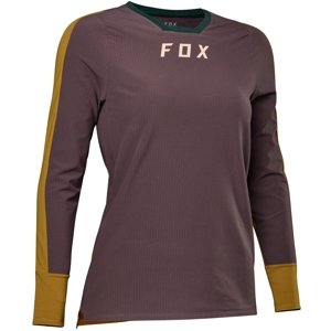 FOX Womens Defend Thermal Jersey - rootbeer L