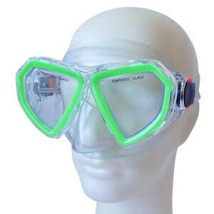 Acra P59955 Brýle potápěčské / zelená