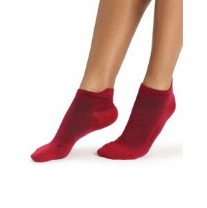 Dámské ponožky ICEBREAKER Wmns Run+ Ultralight Micro, Cherry/Espresso velikost: L