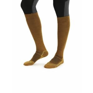 Pánské ponožky ICEBREAKER Mens Ski+ Ultralight OTC, Clove/Silent Gold/Shine velikost: L