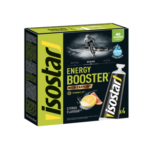 Isostar ENERGY BOOSTER GEL COFFEIN 4x29ml CITRUSOVÉ PLODY exp. 31.5.2024